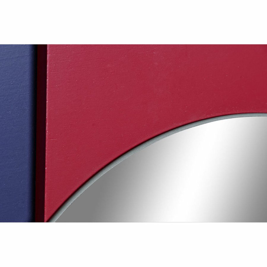 Vgspejl DKD Home Decor Bl Hvid Rd Turkisbl Moderne 46,5 x 2,5 x 45 cm (2 enheder) #9