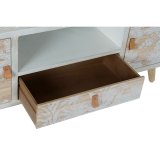 mbler DKD Home Decor Hvid Tr Bambus (140 x 40 x 51 cm) #3