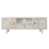 mbler DKD Home Decor Hvid Tr Bambus (140 x 40 x 51 cm) #5
