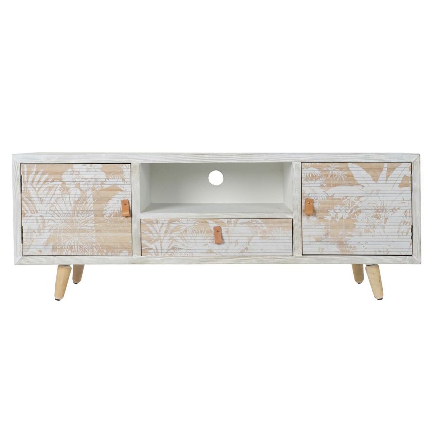 mbler DKD Home Decor Hvid Tr Bambus (140 x 40 x 51 cm) #5
