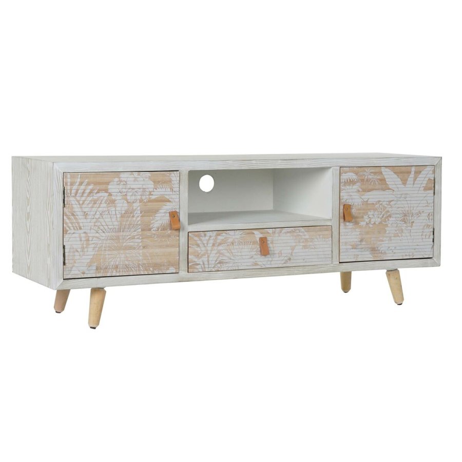 mbler DKD Home Decor Hvid Tr Bambus (140 x 40 x 51 cm) #1