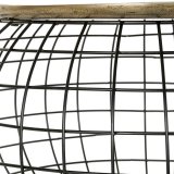 Sofabord DKD Home Decor 80 x 80 x 44 cm Sort Gylden Aluminium Plastik #3