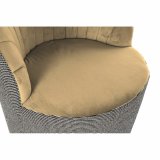 Lnestol DKD Home Decor Sort Brun Polyester Sennep (69 x 66 x 85 cm) #2