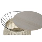 Sofabord DKD Home Decor Sort Natur Metal Jern Tr MDF 30 x 40 cm 54 x 54 x 40 cm #3