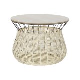 Sofabord DKD Home Decor Sort Natur Metal Jern Tr MDF 30 x 40 cm 54 x 54 x 40 cm #1