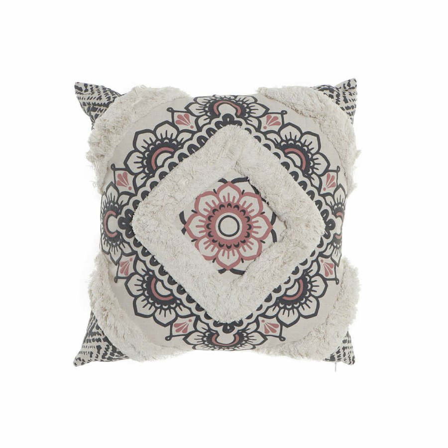 Pude DKD Home Decor 8424001833795 Hvid Sort Firkantet Kolonistil 45 x 10 x 45 cm #1