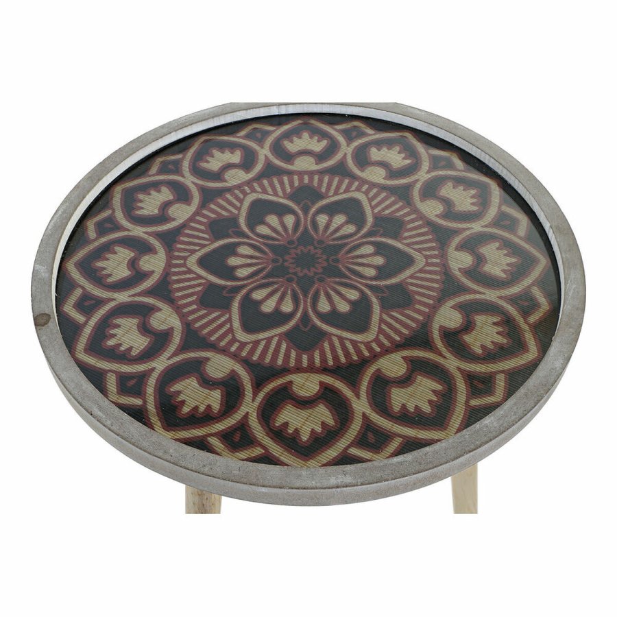 Sofabord DKD Home Decor Natur Sort 40 x 40 x 41 cm Tr MDF #2