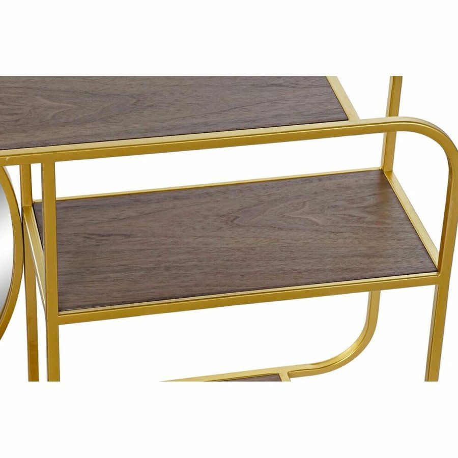 Vgspejl DKD Home Decor Brun Gylden 100 x 18 x 40 cm #9