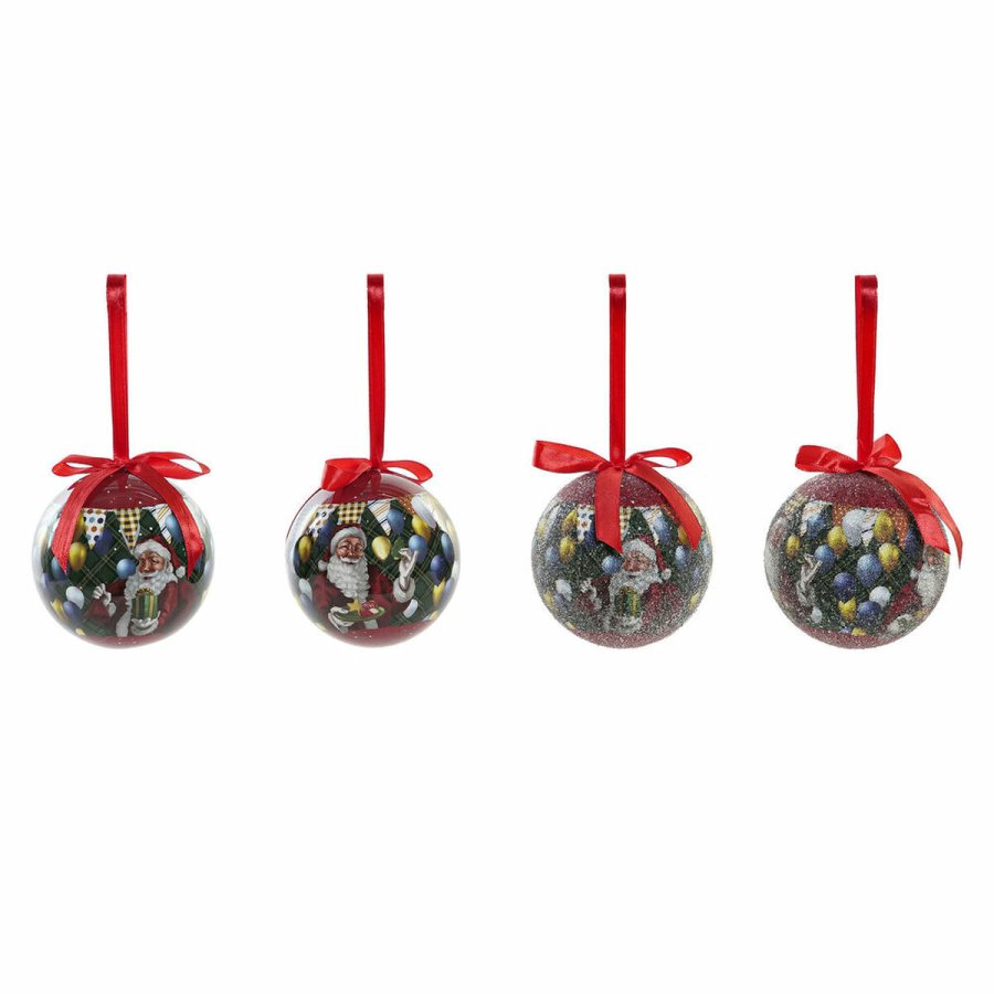 Julekugler DKD Home Decor Julemanden PVC (7 pcs) (7.5 x 7.5 x 12 cm) #1