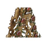 Julepynt DKD Home Decor Grn Natur Tr Huse 30 x 15 x 37 cm (3 enheder) #9