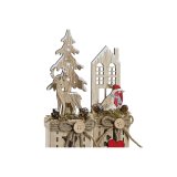 Lysdekoration DKD Home Decor Jul Natur (6,5 x 7,5 x 36 cm) (2 enheder) #3