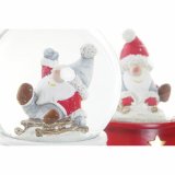 Julekugle DKD Home Decor Harpiks Krystal Julemanden (2 pcs) (9.5 x 9.5 x 13.5 cm) #5
