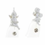 Julepynt DKD Home Decor Harpiks Krystal Engel (4 pcs) (5 x 5 x 10.5 cm) #5