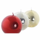Stearinlys DKD Home Decor Jul (9 x 9 x 9 cm) (3 enheder) #9