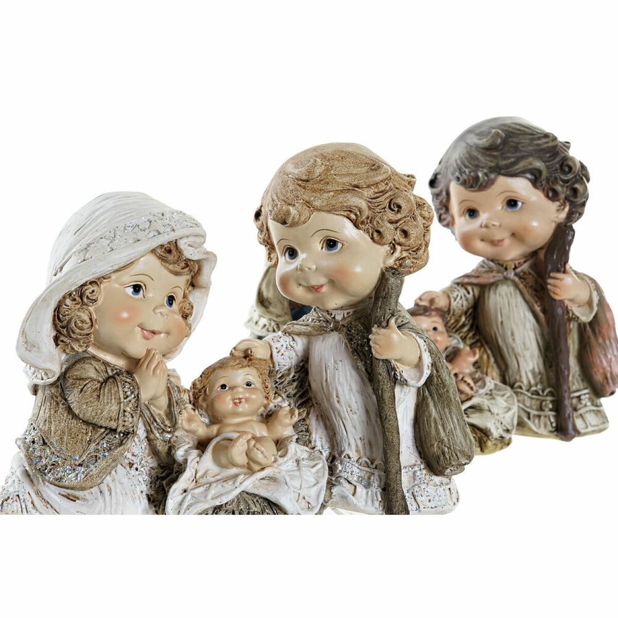 Betlehem dekoration DKD Home Decor Harpiks Multifarvet (16 x 9 x 12 cm) (2 enheder) #9
