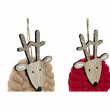 Julepynt DKD Home Decor Polyester Tr Rensdyr (3 pcs) (8 x 3 x 26 cm) #9
