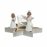 Julelys Holder DKD Home Decor Krystal Tr (17 x 17 x 9 cm) #1