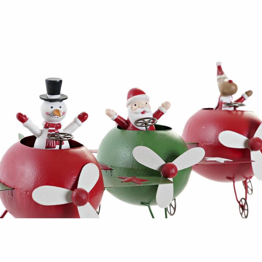 Julepynt DKD Home Decor Metal Rensdyr (19 x 14 x 13 cm) (3 pcs) #5