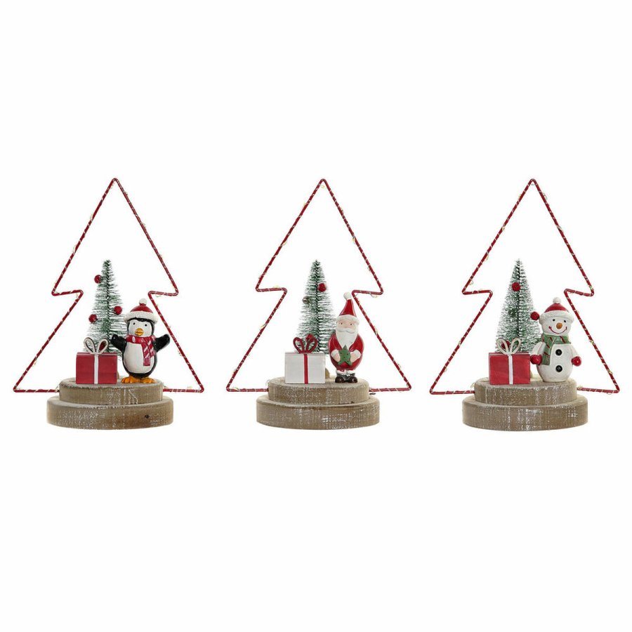Julepynt DKD Home Decor Tr Metal (17 x 11 x 21 cm) (3 pcs) #1