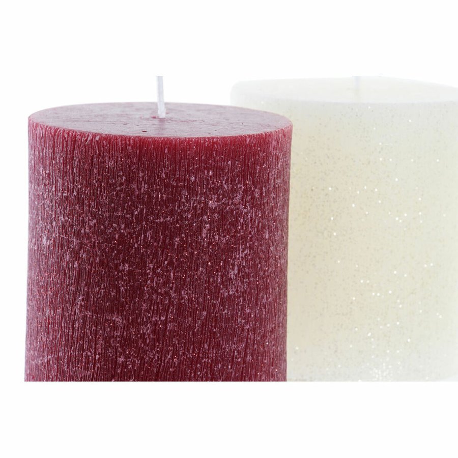 Stearinlys DKD Home Decor Jul (9 x 9 x 10 cm) (2 enheder) #9