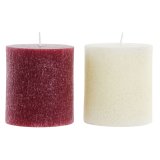 Stearinlys DKD Home Decor Jul (9 x 9 x 10 cm) (2 enheder) #1