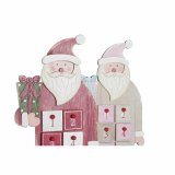 Adventskalender DKD Home Decor Tr Julemanden (2 pcs) (14 x 7 x 64 cm) #5