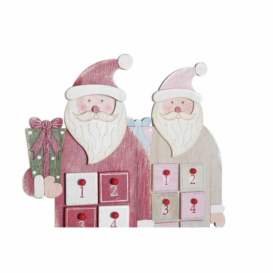 Adventskalender DKD Home Decor Tr Julemanden (2 pcs) (14 x 7 x 64 cm) #5