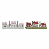 Julepynt DKD Home Decor Tr Hus (2 pcs) (30 x 6 x 12 cm) #1