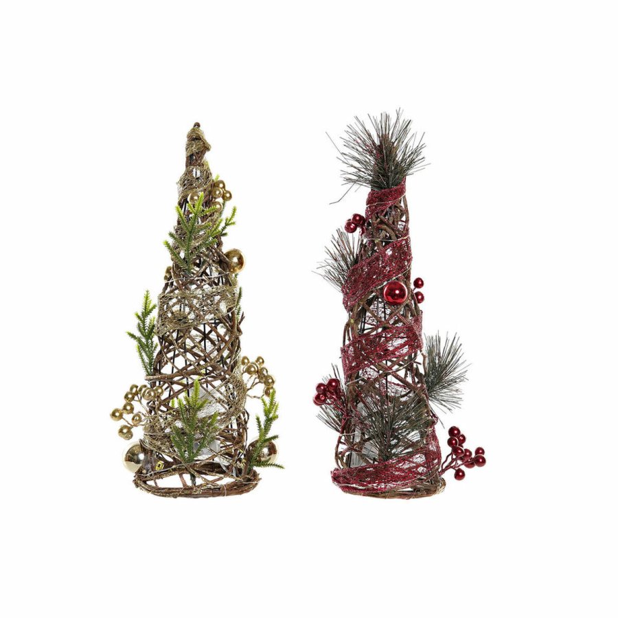 Juletr DKD Home Decor Spanskrr (2 pcs) (16 x 16 x 41 cm) #1