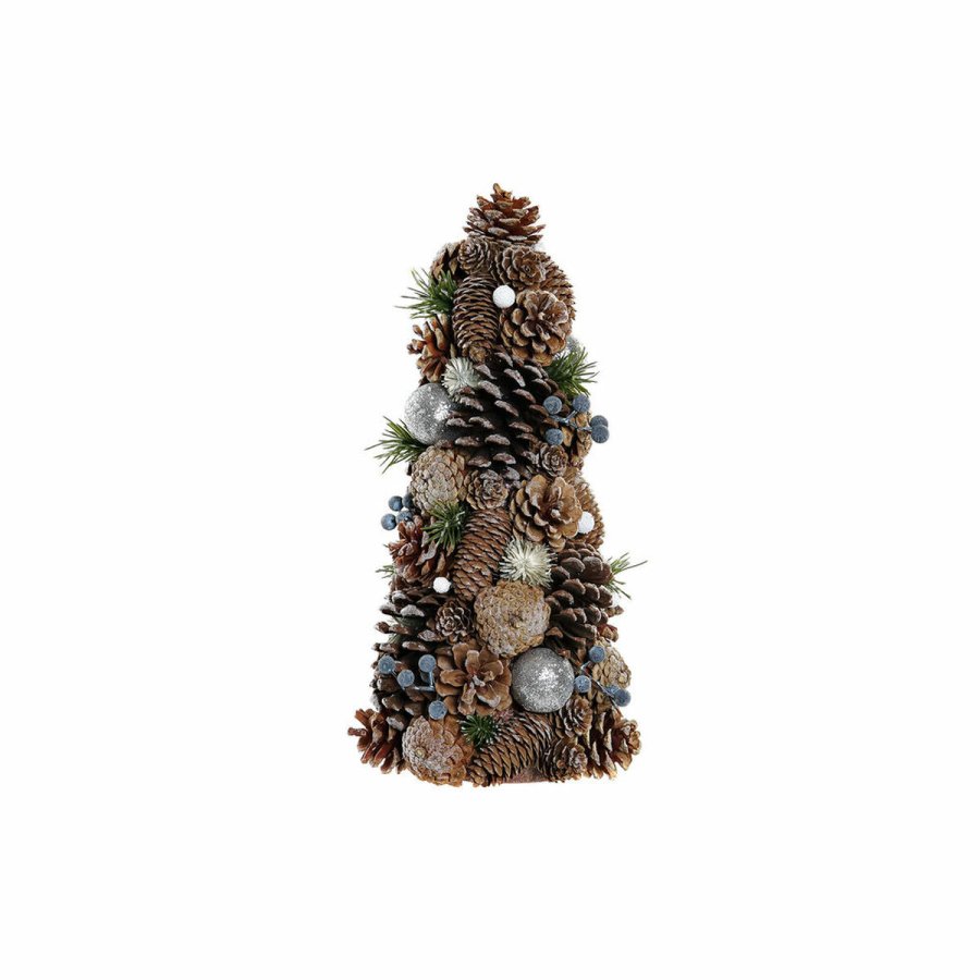 Juletr DKD Home Decor Ananas snefald PVC (19 x 19 x 38 cm) #1
