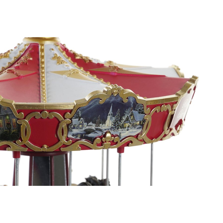 Julepynt DKD Home Decor LED Lys Bev�gelse Musical Multifarvet PVC Harpiks 30 x 30 x 30 cm #3