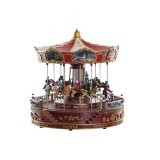 Julepynt DKD Home Decor LED Lys Bev�gelse Musical Multifarvet PVC Harpiks 30 x 30 x 30 cm #1