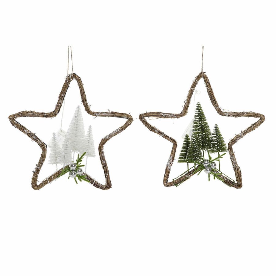 Julepynt DKD Home Decor Spanskrr (2 pcs) (43 x 10 x 43 cm) #1