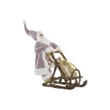 Julepynt DKD Home Decor Multifarvet Pink Gylden Tr Metal Julemanden 30 x 40 cm 42 x 25 x 48 cm #1