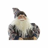Julepynt DKD Home Decor Bl Brun Tr Julemanden 42 x 25 x 48 cm #4