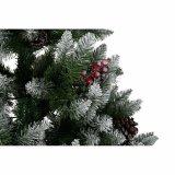 Juletr DKD Home Decor Hvid Rd Grn PVC Ananas snefald 125 x 125 x 210 cm #9