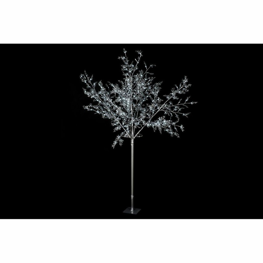 Juletr DKD Home Decor Hvid Slvfarvet Metal Plastik 120 x 120 x 220 cm #13
