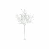 Juletr DKD Home Decor Hvid Slvfarvet Metal Plastik 120 x 120 x 220 cm #1