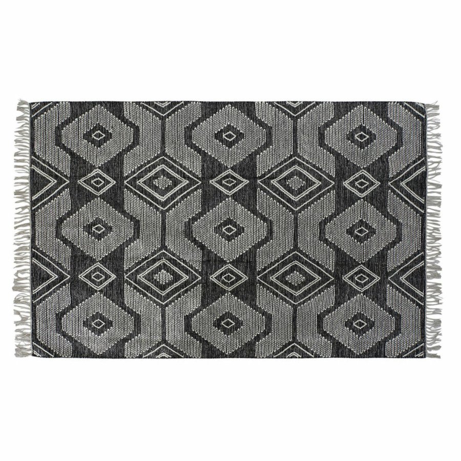 Tppe DKD Home Decor Hvid Sort Bomuld (120 x 180 x 1 cm) #1