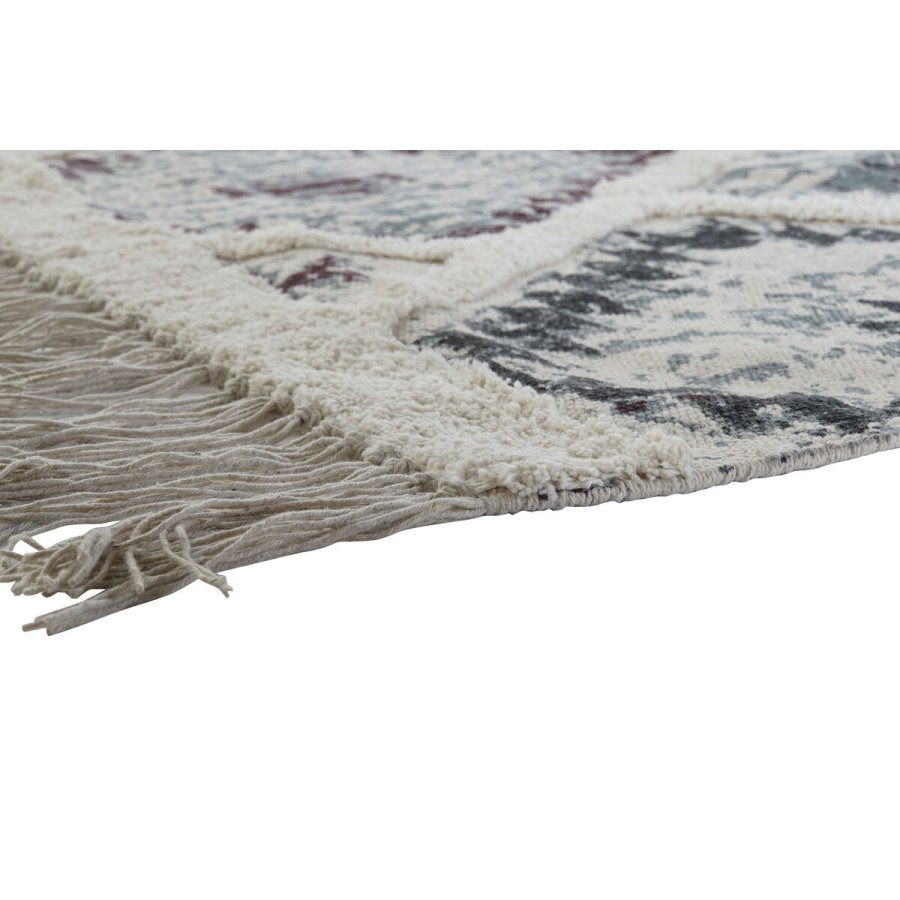 Tppe DKD Home Decor Hvid Rd Bomuld (200 x 290 x 1 cm) #5