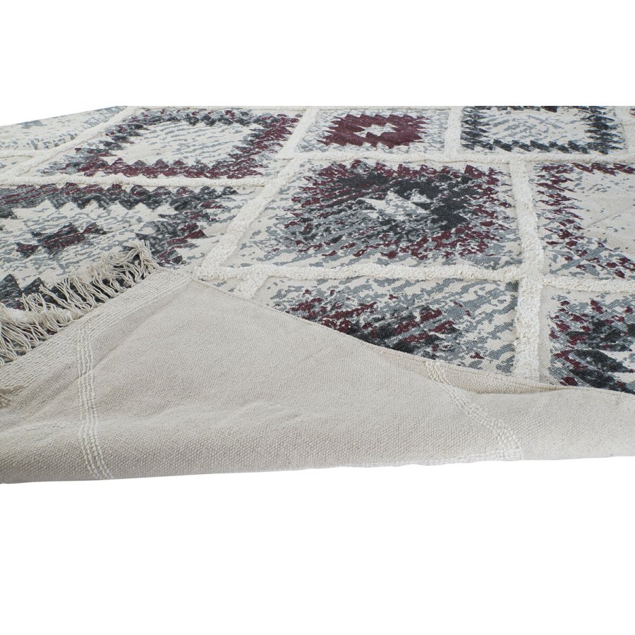 Tppe DKD Home Decor Hvid Rd Bomuld (200 x 290 x 1 cm) #9