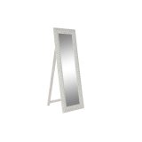 Fritstende spejl DKD Home Decor Hvid Mangotr Tr MDF Cottage (51 x 6 x 182 cm) #1