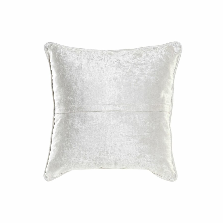 Pude DKD Home Decor 8424001850327 Gr 45 x 10 x 45 cm Hvid Romber #2