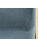 Stol DKD Home Decor   Skum Bl Gylden Metal Polyester Fljl Tr MDF (80 x 80 x 42 cm) #9