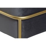 Stol DKD Home Decor   Skum Gr Gylden Metal Polyester Fljl Tr MDF (80 x 80 x 47 cm) #21