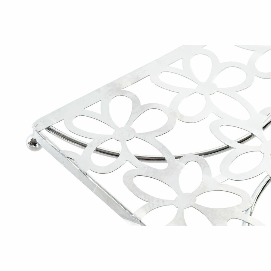 Dkkeserviet DKD Home Decor Slvfarvet Metal Plastik 18 x 18 x 1,5 cm #4
