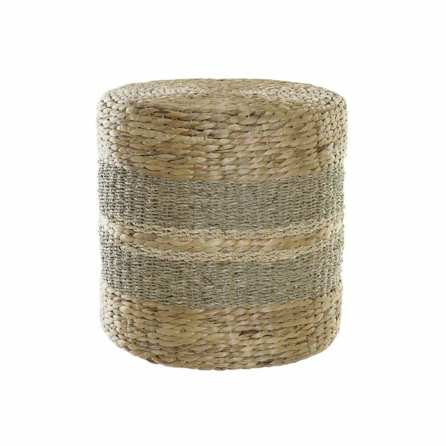 Fodsttte DKD Home Decor Multifarvet Natur Aluminium Boho 42 x 42 x 40 cm #1