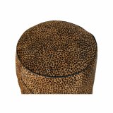 Fodsttte DKD Home Decor 46 x 46 x 50 cm Sort Brun Leopard Kolonistil #2