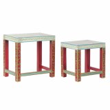 Sofabord DKD Home Decor 8424001853243 Natur Multifarvet Akryl Mangotr 45 x 30 x 45 cm #1