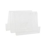 Tidsskriftholder DKD Home Decor Gennemsigtig Akryl (30 x 31 x 25 cm) #1